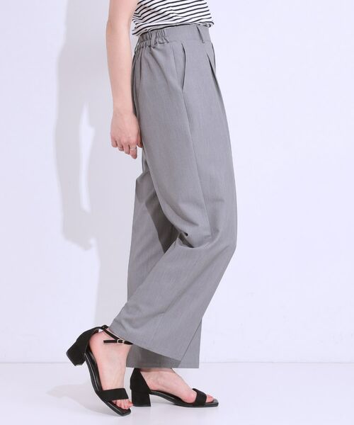 SHOO・LA・RUE / シューラルー パンツ | 【S-LL/ひんやり】大人のきれいめスタイルに センタープレスワイドパンツ | 詳細6