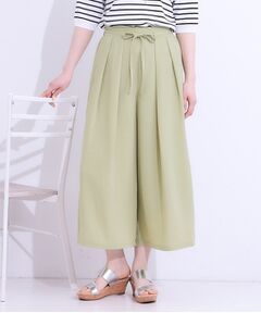 SHOO・LA・RUE / シューラルー ショート・ハーフ・半端丈パンツ | 【セットアップ可】裏地ひんやり麻調スカーチョ