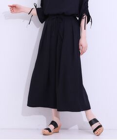 SHOO・LA・RUE / シューラルー ショート・ハーフ・半端丈パンツ | 【セットアップ可】裏地ひんやり麻調スカーチョ