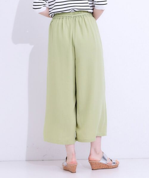 SHOO・LA・RUE / シューラルー ショート・ハーフ・半端丈パンツ | 【セットアップ可】裏地ひんやり麻調スカーチョ | 詳細11