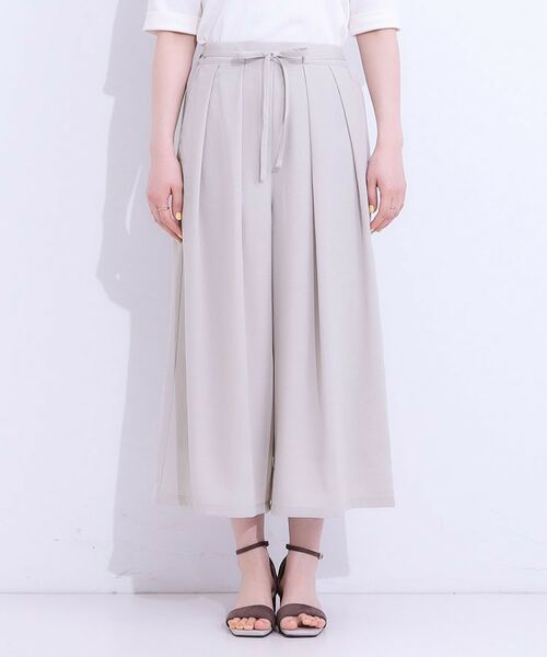 SHOO・LA・RUE / シューラルー ショート・ハーフ・半端丈パンツ | 【セットアップ可】裏地ひんやり麻調スカーチョ | 詳細20