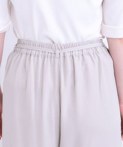 SHOO・LA・RUE / シューラルー ショート・ハーフ・半端丈パンツ | 【セットアップ可】裏地ひんやり麻調スカーチョ | 詳細24