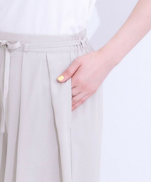 SHOO・LA・RUE / シューラルー ショート・ハーフ・半端丈パンツ | 【セットアップ可】裏地ひんやり麻調スカーチョ | 詳細25