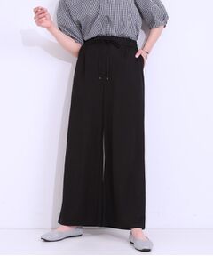 SHOO・LA・RUE / シューラルー ショート・ハーフ・半端丈パンツ | 【洗える/着丈選べる/ひんやり】楽ちんなのにきれい見え カノコ タックワイドパンツ