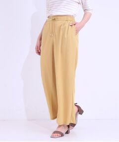 SHOO・LA・RUE / シューラルー ショート・ハーフ・半端丈パンツ | 【洗える/着丈選べる/ひんやり】楽ちんなのにきれい見え カノコ タックワイドパンツ