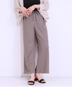 SHOO・LA・RUE / シューラルー ショート・ハーフ・半端丈パンツ | 【洗える/着丈選べる/ひんやり】楽ちんなのにきれい見え カノコ タックワイドパンツ