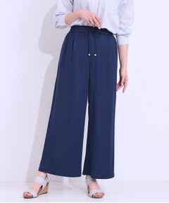 SHOO・LA・RUE / シューラルー ショート・ハーフ・半端丈パンツ | 【洗える/着丈選べる/ひんやり】楽ちんなのにきれい見え カノコ タックワイドパンツ