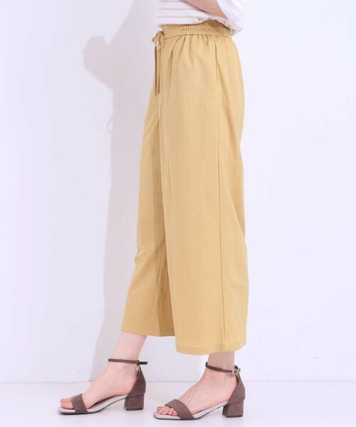 SHOO・LA・RUE / シューラルー ショート・ハーフ・半端丈パンツ | 【洗える/着丈選べる/ひんやり】楽ちんなのにきれい見え カノコ タックワイドパンツ | 詳細12