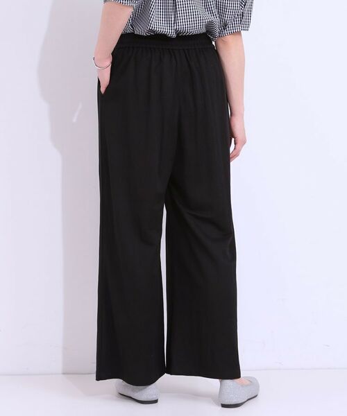 SHOO・LA・RUE / シューラルー ショート・ハーフ・半端丈パンツ | 【洗える/着丈選べる/ひんやり】楽ちんなのにきれい見え カノコ タックワイドパンツ | 詳細2