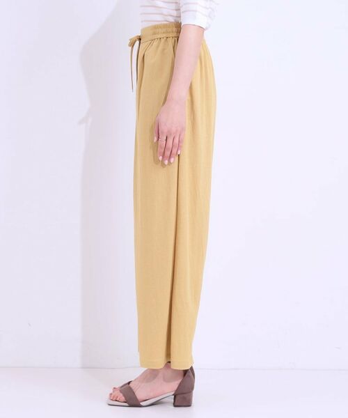 SHOO・LA・RUE / シューラルー ショート・ハーフ・半端丈パンツ | 【洗える/着丈選べる/ひんやり】楽ちんなのにきれい見え カノコ タックワイドパンツ | 詳細30