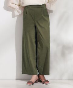 SHOO・LA・RUE / シューラルー パンツ | 【高レビュー/S-LL/ひんやり】ゴールドパーツがアクセント ストレッチワイドパンツ