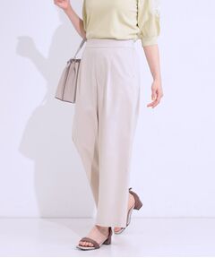 SHOO・LA・RUE / シューラルー パンツ | 【高レビュー/S-LL/ひんやり】ゴールドパーツがアクセント ストレッチワイドパンツ