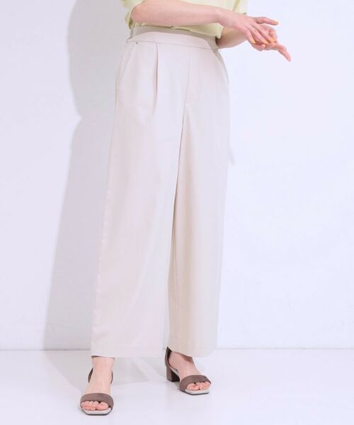 SHOO・LA・RUE / シューラルー パンツ | 【高レビュー/S-LL/ひんやり】ゴールドパーツがアクセント ストレッチワイドパンツ | 詳細12