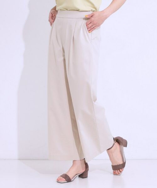 SHOO・LA・RUE / シューラルー パンツ | 【高レビュー/S-LL/ひんやり】ゴールドパーツがアクセント ストレッチワイドパンツ | 詳細13