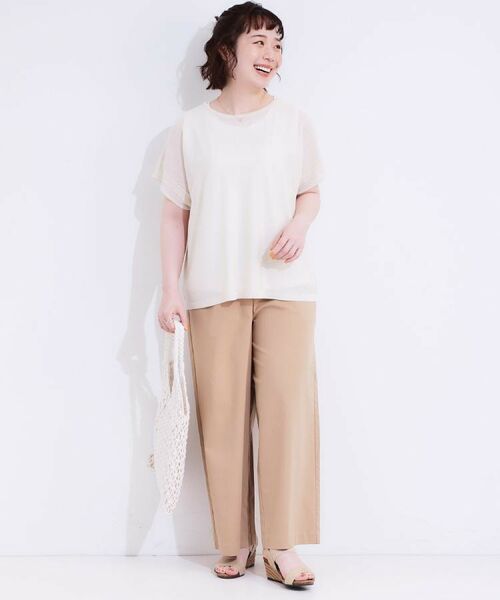 SHOO・LA・RUE / シューラルー パンツ | 【高レビュー/S-LL/ひんやり】ゴールドパーツがアクセント ストレッチワイドパンツ | 詳細28