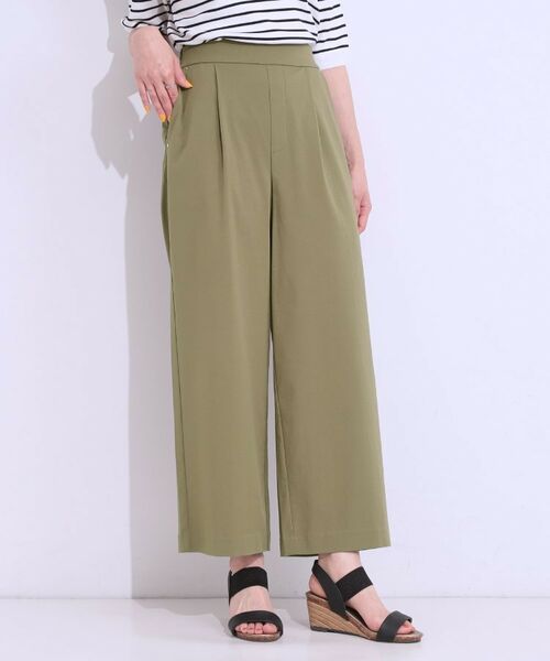 SHOO・LA・RUE / シューラルー パンツ | 【高レビュー/S-LL/ひんやり】ゴールドパーツがアクセント ストレッチワイドパンツ | 詳細8