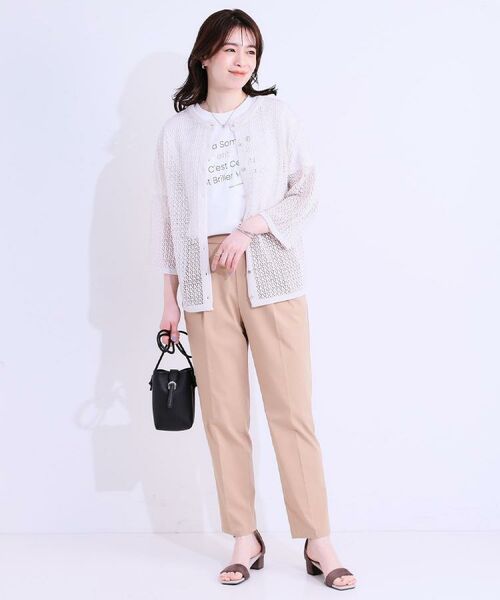 SHOO・LA・RUE / シューラルー パンツ | 【S-LL/ひんやり】ストレッチで穿きやすい テーパードパンツ | 詳細28