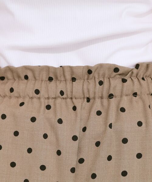 SHOO・LA・RUE / シューラルー パンツ | 【S-LL】目を惹く柄がアクセント 麻調イージーワイドパンツ | 詳細22