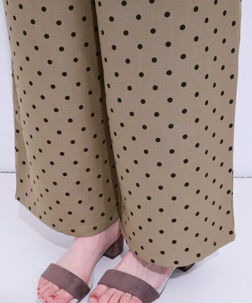 SHOO・LA・RUE / シューラルー パンツ | 【S-LL】目を惹く柄がアクセント 麻調イージーワイドパンツ | 詳細23