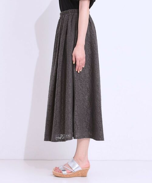 SHOO・LA・RUE / シューラルー ロング・マキシ丈スカート | 【S-LL】メッシュレースが魅力的なフレアスカート | 詳細14