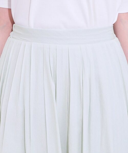 SHOO・LA・RUE / シューラルー ロング・マキシ丈スカート | 【S-LL/セットアップ可/ひんやり】ふんわりさらっと タックフレアスカート | 詳細16