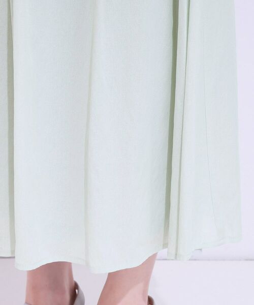 SHOO・LA・RUE / シューラルー ロング・マキシ丈スカート | 【S-LL/セットアップ可/ひんやり】ふんわりさらっと タックフレアスカート | 詳細18