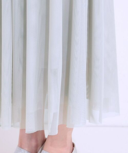 SHOO・LA・RUE / シューラルー ロング・マキシ丈スカート | 【S-LL】歩くたび揺れる姿が美しい とろみチュールスカート | 詳細18