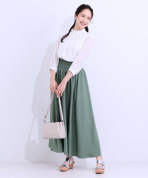 SHOO・LA・RUE / シューラルー シャツ・ブラウス | 【S-LL】首元ギャザーが大人上品な シフォンブラウス | 詳細15