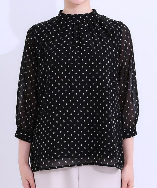 SHOO・LA・RUE / シューラルー シャツ・ブラウス | 【S-LL】首元ギャザーが大人上品な シフォンブラウス | 詳細17