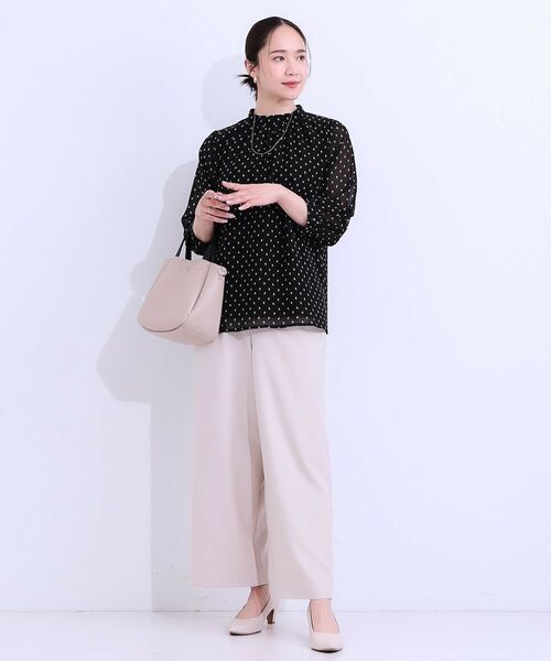 SHOO・LA・RUE / シューラルー シャツ・ブラウス | 【S-LL】首元ギャザーが大人上品な シフォンブラウス | 詳細3