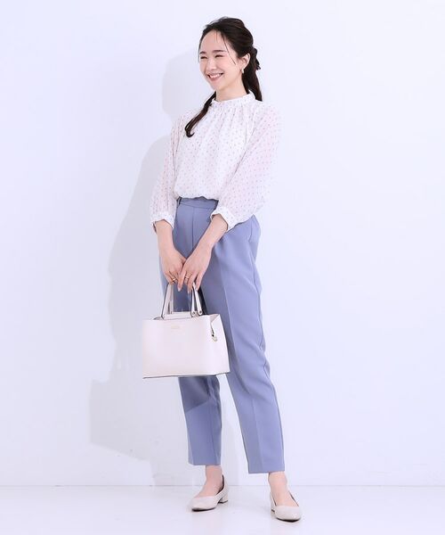 SHOO・LA・RUE / シューラルー シャツ・ブラウス | 【S-LL】首元ギャザーが大人上品な シフォンブラウス | 詳細7