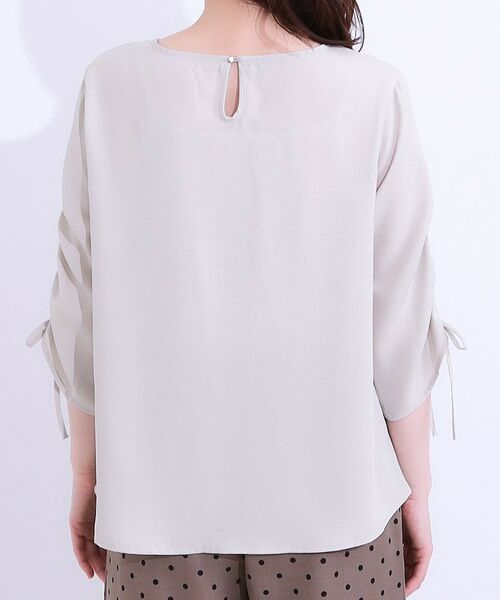 SHOO・LA・RUE / シューラルー シャツ・ブラウス | 【高レビュー/セットアップ可】お袖シャーリング 麻調ブラウス | 詳細17