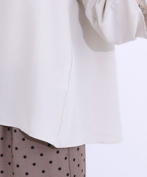 SHOO・LA・RUE / シューラルー シャツ・ブラウス | 【高レビュー/セットアップ可】お袖シャーリング 麻調ブラウス | 詳細21