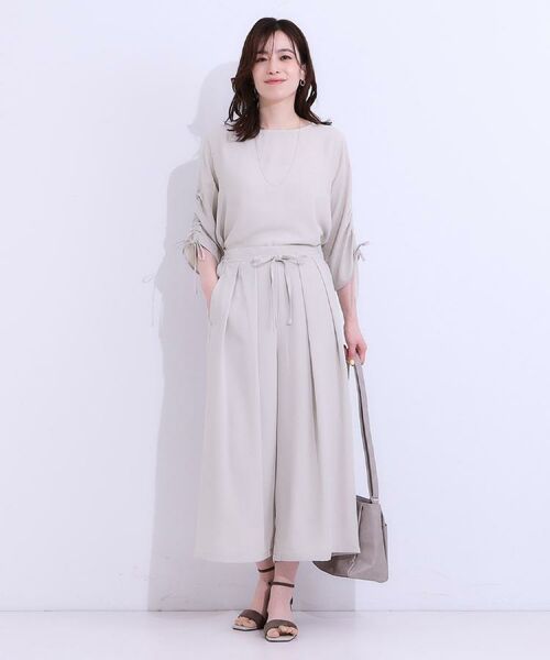 SHOO・LA・RUE / シューラルー シャツ・ブラウス | 【高レビュー/セットアップ可】お袖シャーリング 麻調ブラウス | 詳細9