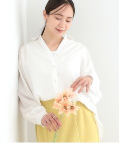 SHOO・LA・RUE / シューラルー シャツ・ブラウス | 【S-LL】後ろ姿も抜かりなく バックレースアップシャツ