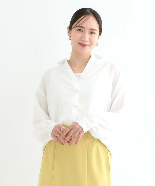 SHOO・LA・RUE / シューラルー シャツ・ブラウス | 【S-LL】後ろ姿も抜かりなく バックレースアップシャツ | 詳細1