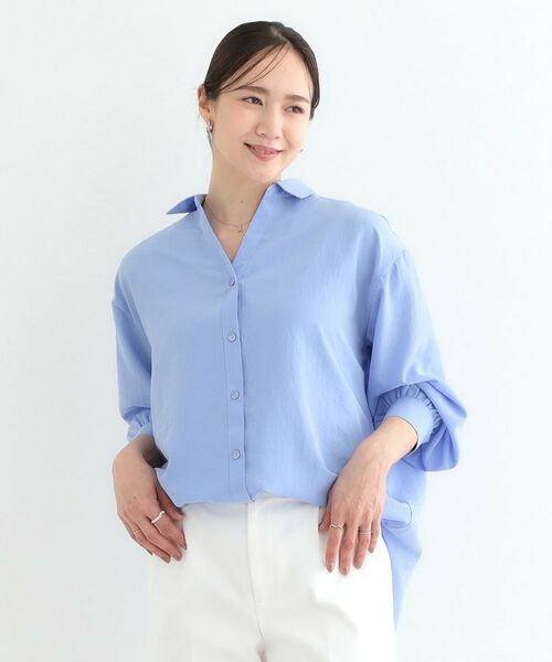 SHOO・LA・RUE / シューラルー シャツ・ブラウス | 【S-LL】後ろ姿も抜かりなく バックレースアップシャツ | 詳細13