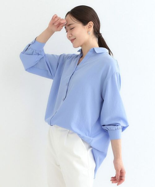 SHOO・LA・RUE / シューラルー シャツ・ブラウス | 【S-LL】後ろ姿も抜かりなく バックレースアップシャツ | 詳細14