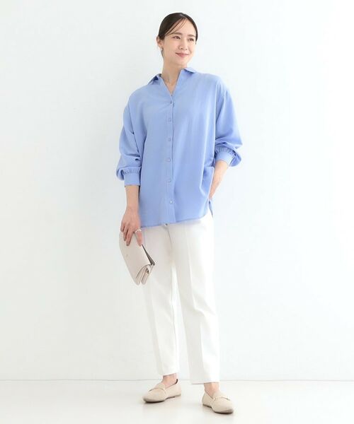 SHOO・LA・RUE / シューラルー シャツ・ブラウス | 【S-LL】後ろ姿も抜かりなく バックレースアップシャツ | 詳細15