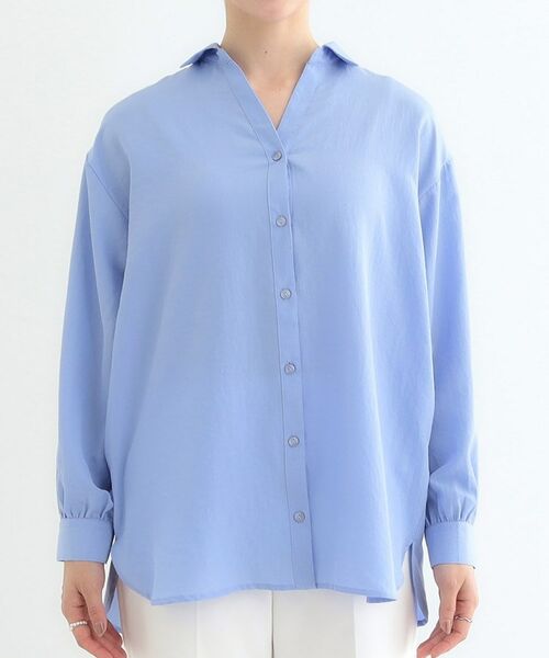 SHOO・LA・RUE / シューラルー シャツ・ブラウス | 【S-LL】後ろ姿も抜かりなく バックレースアップシャツ | 詳細17