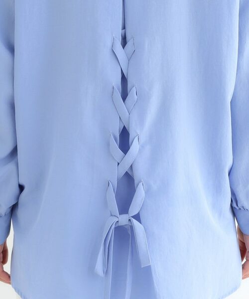 SHOO・LA・RUE / シューラルー シャツ・ブラウス | 【S-LL】後ろ姿も抜かりなく バックレースアップシャツ | 詳細24