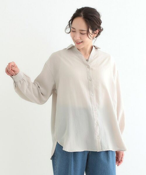 SHOO・LA・RUE / シューラルー シャツ・ブラウス | 【S-LL】後ろ姿も抜かりなく バックレースアップシャツ | 詳細5