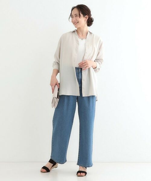 SHOO・LA・RUE / シューラルー シャツ・ブラウス | 【S-LL】後ろ姿も抜かりなく バックレースアップシャツ | 詳細7