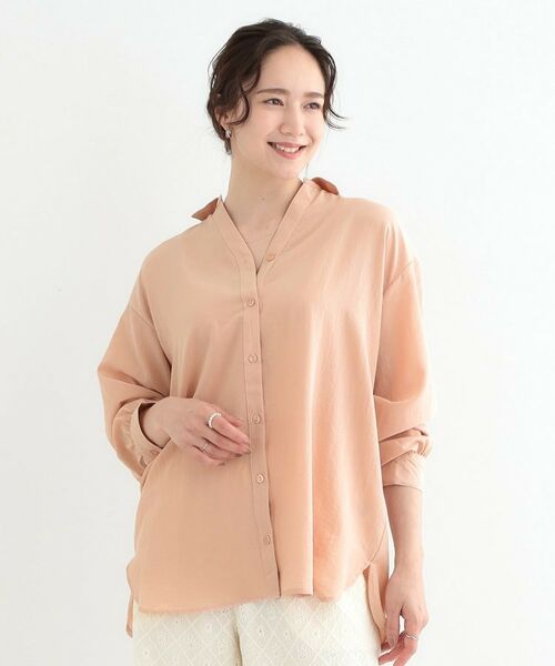 SHOO・LA・RUE / シューラルー シャツ・ブラウス | 【S-LL】後ろ姿も抜かりなく バックレースアップシャツ | 詳細9