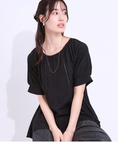 SHOO・LA・RUE / シューラルー シャツ・ブラウス | 【S-LL/2点セット】インせず着られる はしごレース5分袖ブラウス