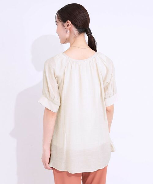 SHOO・LA・RUE / シューラルー シャツ・ブラウス | 【S-LL/2点セット】インせず着られる はしごレース5分袖ブラウス | 詳細10