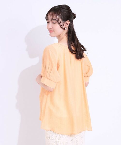 SHOO・LA・RUE / シューラルー シャツ・ブラウス | 【S-LL/2点セット】インせず着られる はしごレース5分袖ブラウス | 詳細14