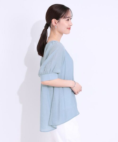 SHOO・LA・RUE / シューラルー シャツ・ブラウス | 【S-LL/2点セット】インせず着られる はしごレース5分袖ブラウス | 詳細2