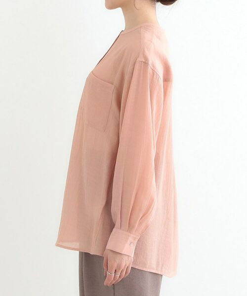 SHOO・LA・RUE / シューラルー シャツ・ブラウス | 【高レビュー】大人のシアー感 バンドカラーシャツ | 詳細26