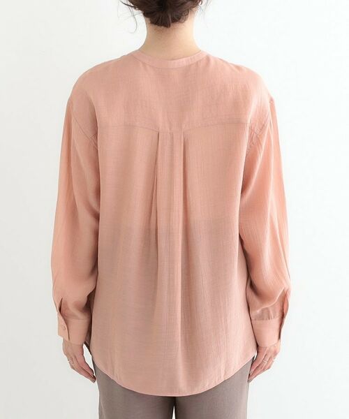 SHOO・LA・RUE / シューラルー シャツ・ブラウス | 【高レビュー】大人のシアー感 バンドカラーシャツ | 詳細27